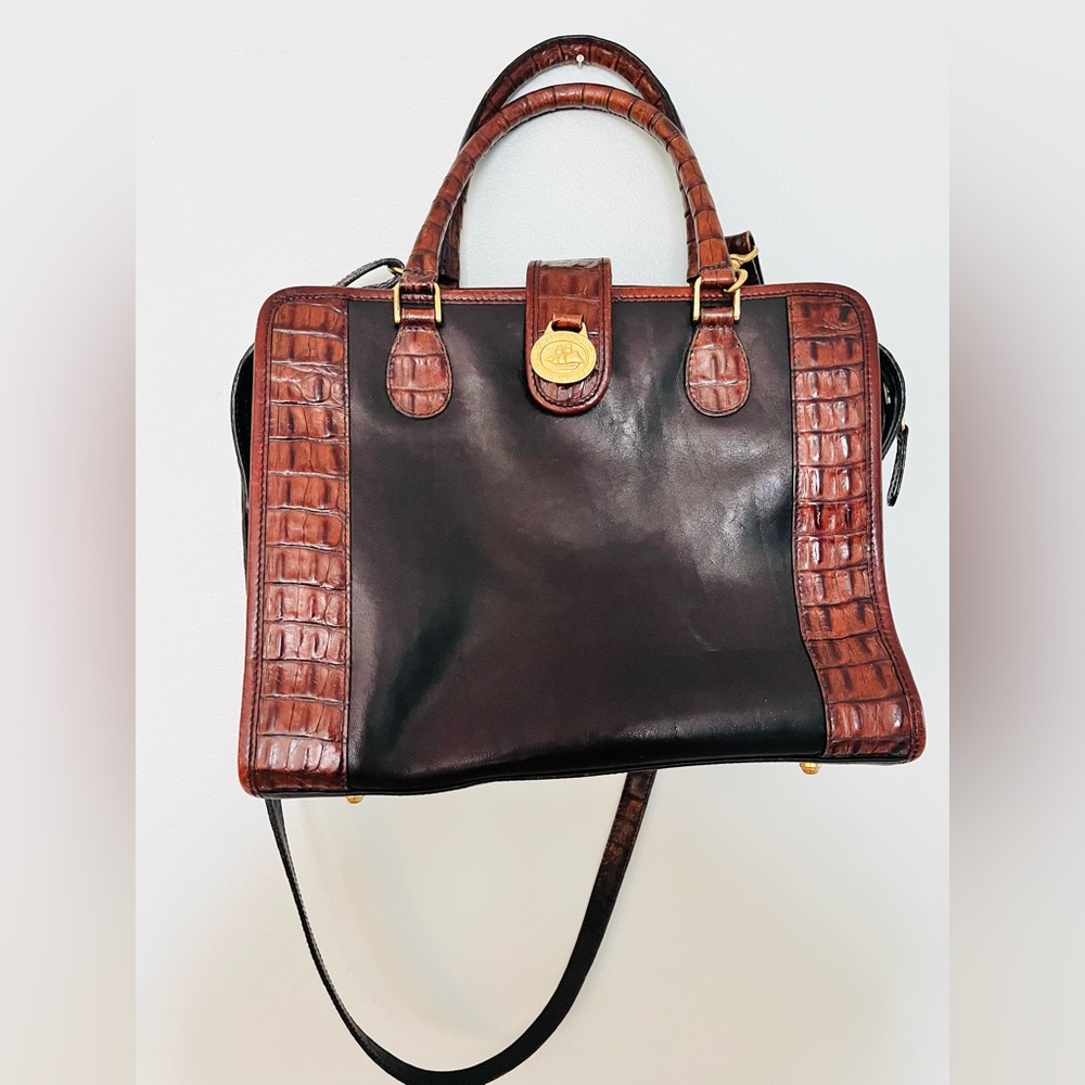 Brahmin bag! Black and brown leather